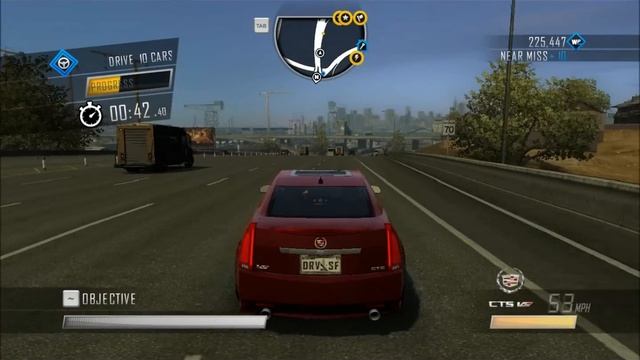 Driver San Francisco Gameplay - Drive 10 cars under trailers in 60 seconds (Stunt Dare) смотреть онлайн