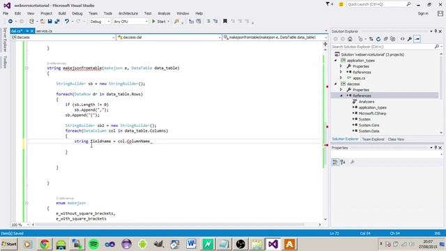 create json web service using c# asp.net part3 смотреть онлайн