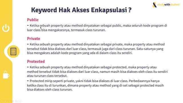 #8 Konsep Access Modifier (Enkapsulasi) pada Pemrograman Berorientasi Objek | KONSEP PBO / OOP смотреть онлайн