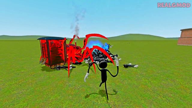 BUS EATER vs CAR EATER vs NEW TRAIN EATER vs CHOO CHOO CHARLES in Garry's Mod! смотреть онлайн