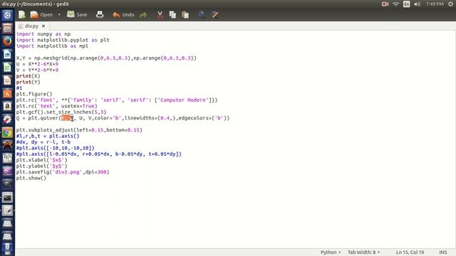 Plot a vector field using python on Ubuntu (Cantonese) смотреть онлайн