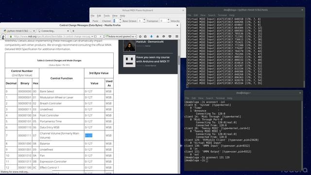 Reading/Writing MIDI bytes to Piano смотреть онлайн