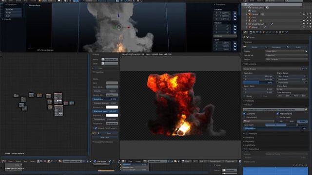 Blender principled volume material mix - Fire and smoke смотреть онлайн