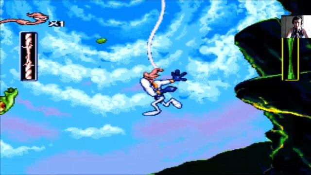 Червяк Джим на Super Nintendo - Earthworm Jim (Super Nintendo прохождение) смотреть онлайн