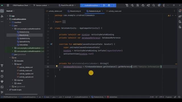 Delete Data using Firebase Realtime Database in Android Studio | CRUD - Delete | Kotlin смотреть онлайн