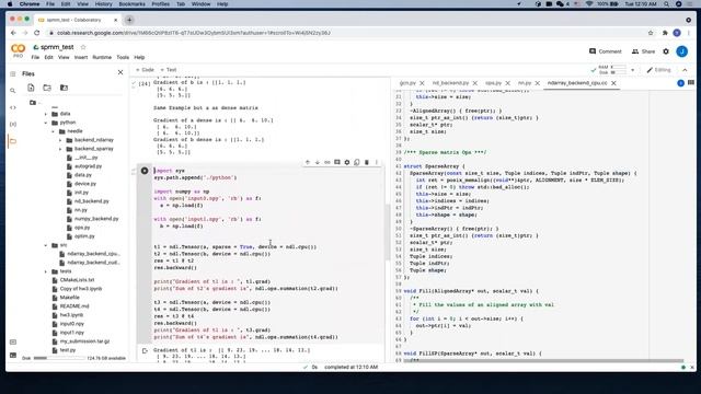 SPMM(Sparse Matrix Dense Matrix Multiplication) for Needle смотреть онлайн