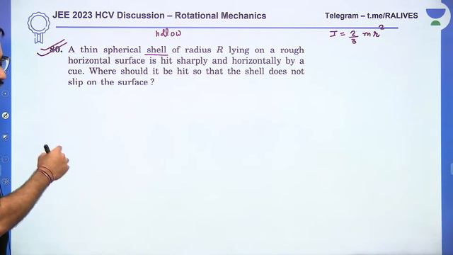 JEE 2023 - HCV Discussion | Rotational Mechanics - Exercise Q(78 To 86) | Physics | Rahul Pancholi