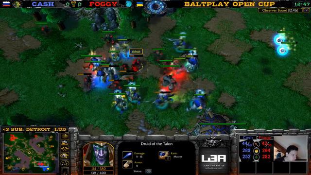 Cash vs Foggy - BaltPlay Open Cup Group A - Warcraft 3 смотреть онлайн