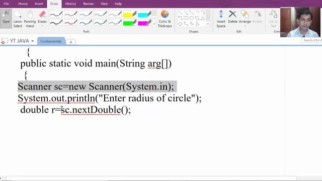 Java Program to calculate Area and circumference of circle смотреть онлайн