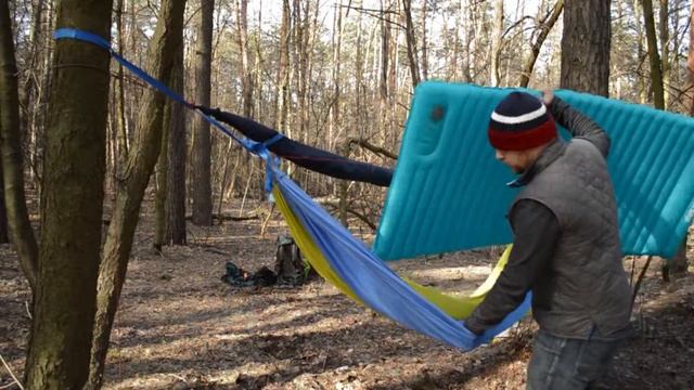 NatureHike надувной матрас. Двойной гамак. смотреть онлайн