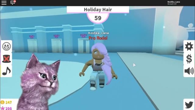ПОКАЗ МОД в РОБЛОКС ЗИМА roblox Fashion Frenzy КОШКА ЛАНА играет смотреть онлайн