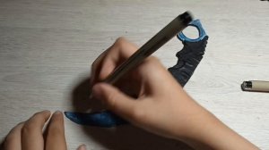 Как сделать керамбит год тигра из бумаги #2