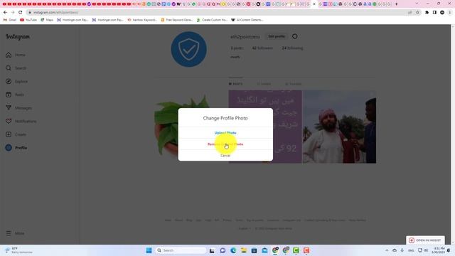 How to Change Profile Picture on instagram PC✅ смотреть онлайн
