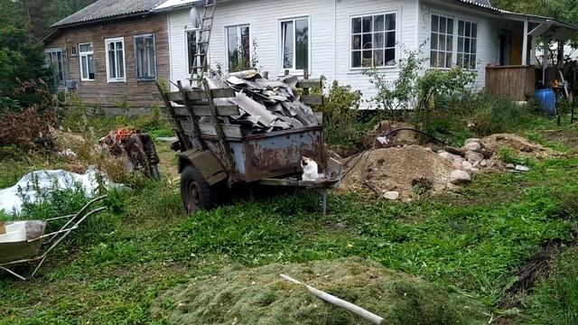ПЕРВАЯ СТОРОНА КРОВЛИ ГОТОВА УБИРАЮ ШИФЕР СЕРИЯ 1 смотреть онлайн