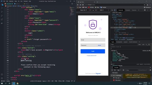 Login system UI with animation.Only html css js no image.Support Mobile and Tablet device.#UI #CSS смотреть онлайн