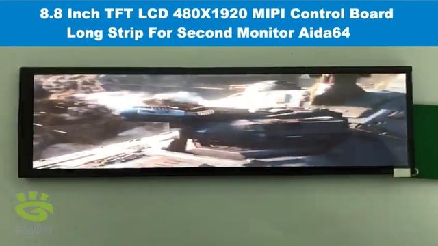8.8 inch Long Strip Chat Display HDMI 1920*480 2nd Monitor Case Aida64 смотреть онлайн
