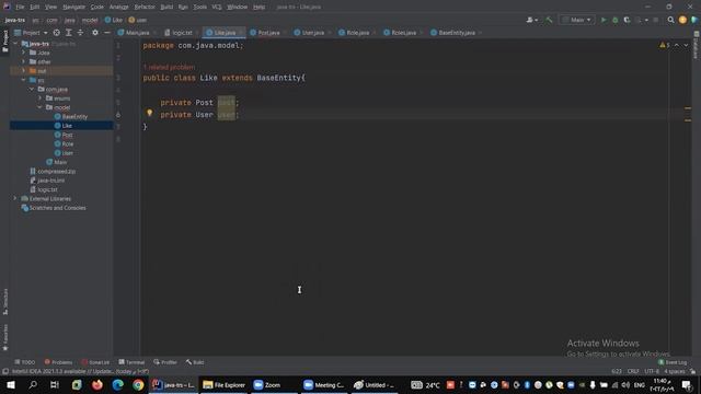 Project Step 2 (Post - Like - Comment) Implementation смотреть онлайн