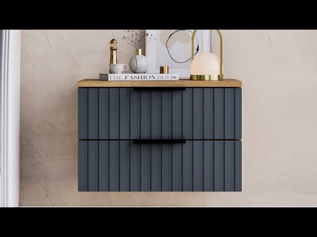 Инструкция | Тумба прикроватная подвесная, 2 ящика | Лофт Вельвет