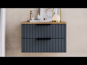 Инструкция | Тумба прикроватная подвесная, 2 ящика | Лофт Вельвет