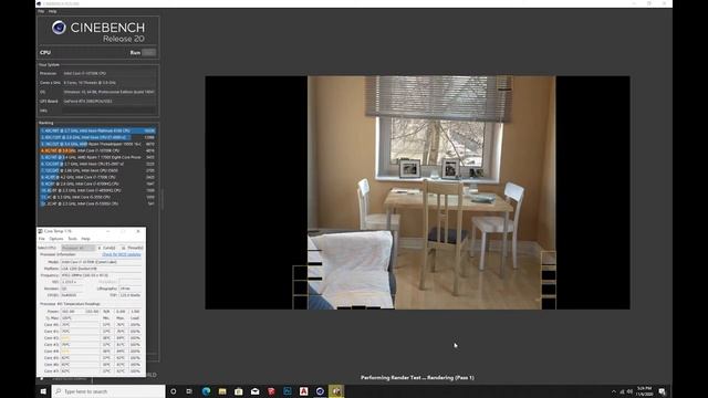 intel core i7 10700K cinebench r20 rendering and cpu temp. смотреть онлайн