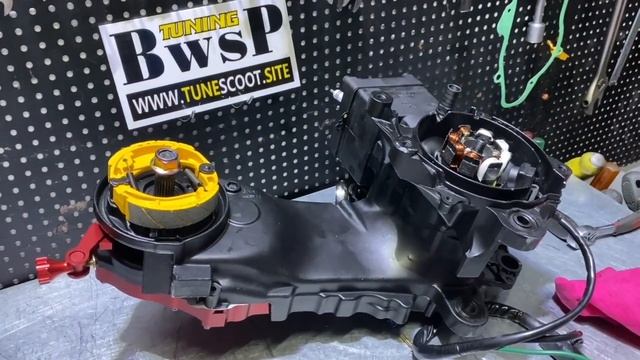 Engine for DIO 125cc water cooling 54mm. BWSP project 051. смотреть онлайн