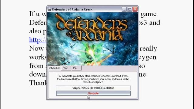 Defenders of Ardania Keygen смотреть онлайн