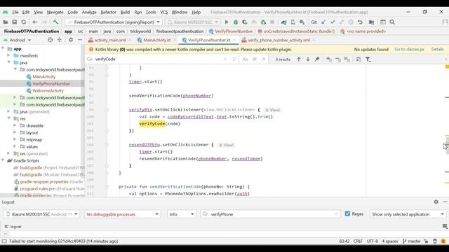 User authentication via firebase OTP code in android смотреть онлайн