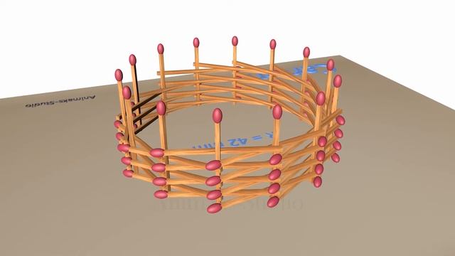 How to make a Circle/Wheel of Matches without any glue смотреть онлайн