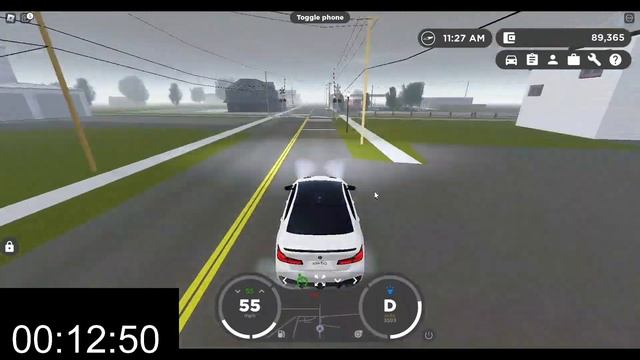 2022 BMW M5 CS (F90 LCi) Fuel Range Test | Roblox Greenville