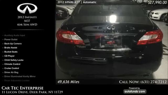 Used 2012 Infiniti M37 | Car Tec Enterprise, Deer Park, NY смотреть онлайн