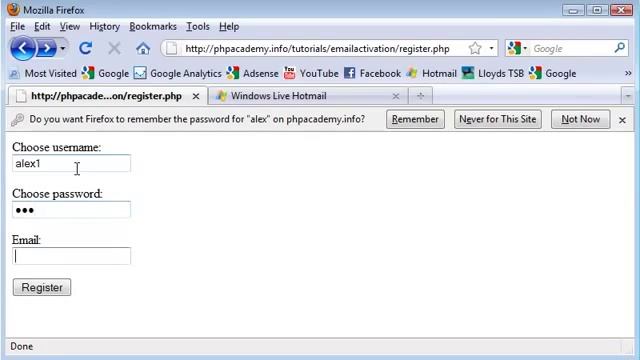 Synapseindia php development Tutorials Register Login Email Activation Part 1 смотреть онлайн