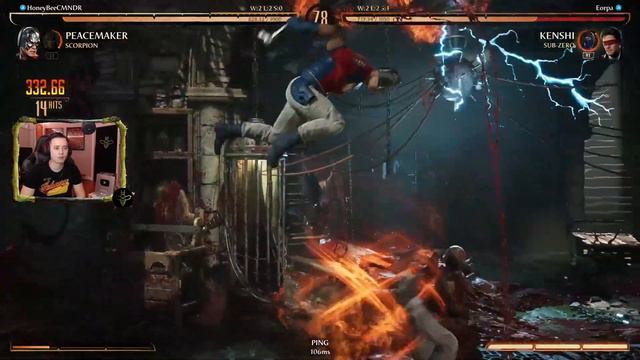 Day 1 PEACEMAKER Scorpion Gameplay in MK1! смотреть онлайн