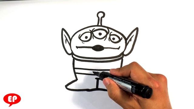How to Draw Toy Story - Alien - Easy Pictures to Draw смотреть онлайн