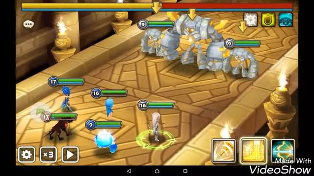 Sumonners War | Проходим Подземелье Великана, 1 этаж | Hetachi Game смотреть онлайн