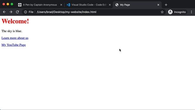 Creating HTML Files, Linking Between Pages, and Adding Your Own Images смотреть онлайн