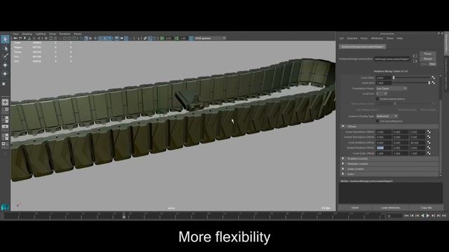 CGI Free Download "Instance Along Curve - Autodesk Maya Plugin 1.1.0" by Mariano Merchante смотреть онлайн