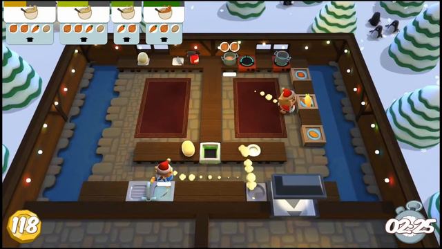Overcooked | Festive Seasoning: Level 1-1 (3 Stars) смотреть онлайн