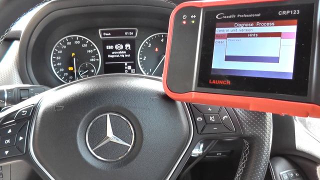 Mercedes Benz B Class W246 ABS EBD ESP Warning Diagnose & Reset Launch CRP123