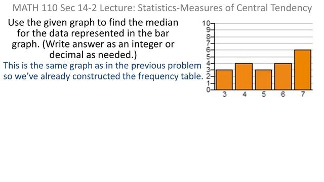 Statistics: Mean, median and mode from a bar graph смотреть онлайн