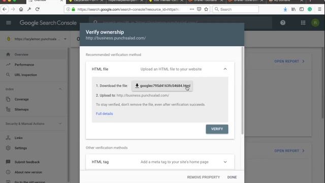 Google Site Verification with HTML File Upload (Search Console) смотреть онлайн