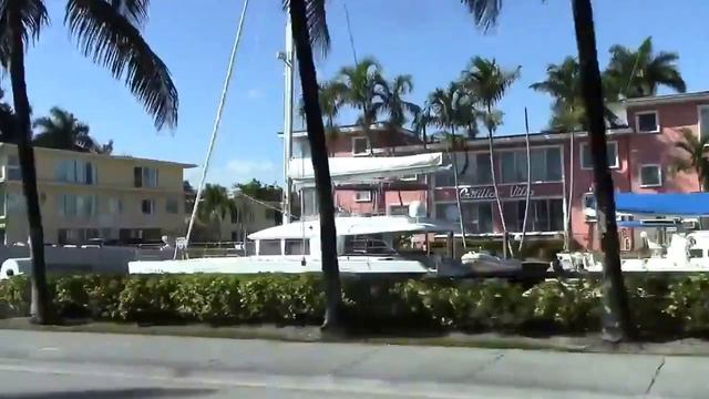 Красивые улицы Форт Лодердейла Флорида, США смотреть онлайн