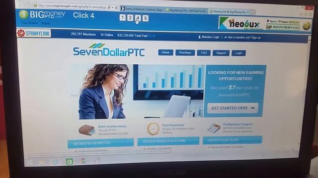 dinero real facil en big money ptc. un dolar por click смотреть онлайн