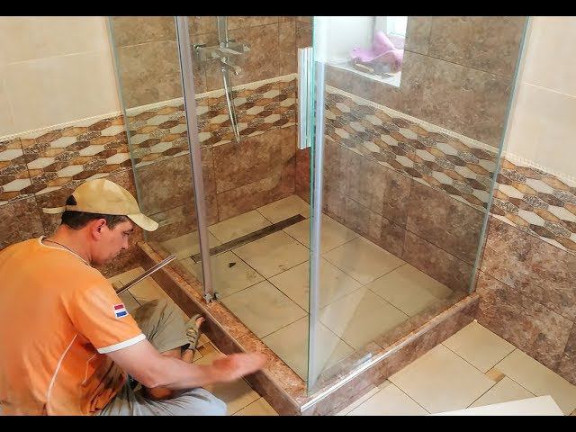 Как собрать Видео Инструкция по сборке СтекЛянной Душевой кабины 120-90 своими руками смотреть онлайн