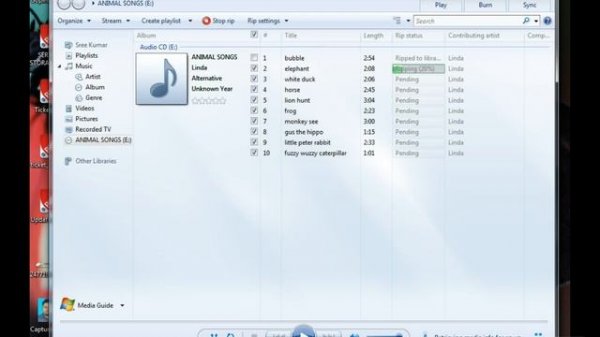 Simple Audio CD to MP3 converter used by Windows media player