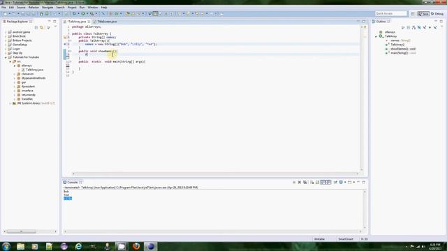 Java Tutorials-Array names11 смотреть онлайн