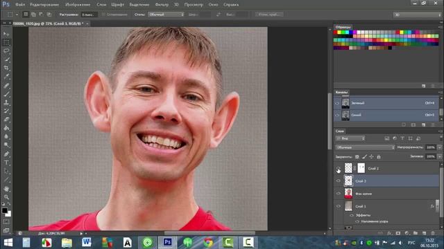Как создать фотожабу в Фотошопе смотреть онлайн