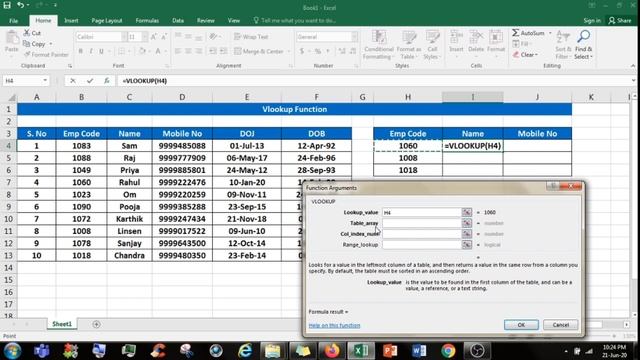 Vlookup in Excel - Introduction in Easiest Way in Less than 10 Mins смотреть онлайн