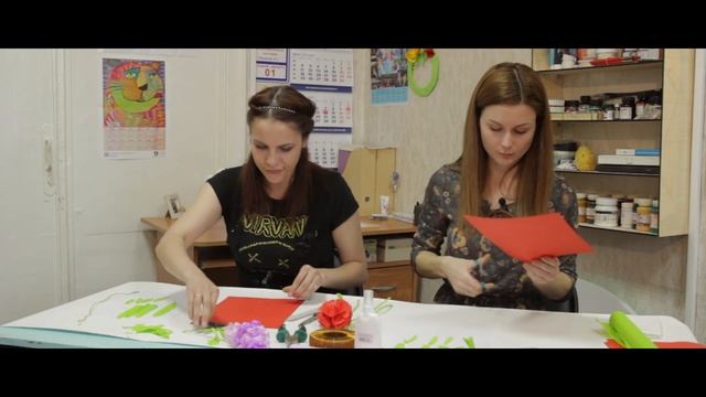 Мастеркласс по изготовлению бумажной гвоздики смотреть онлайн