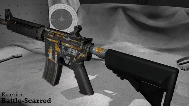 Daybreak M4A4 StatTrak stickers skin preview FN/MW/FT/WW/BS смотреть онлайн