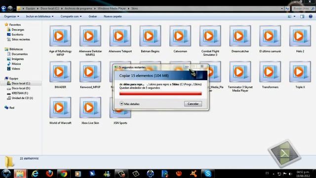Skins para reproductor windows media player Win 7/8/10 смотреть онлайн